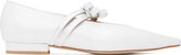 Thumbnail for your product : Marge Sherwood White Mary Jane Ballerina Flats