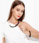 Thumbnail for your product : Farra - Rectangle Freshwater Pearls & Black Coral Necklace