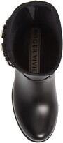 Thumbnail for your product : Roger Vivier Tempete Viv Crystal Buckle Waterproof Rain Boot