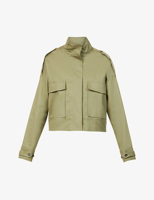 The Range Structured Military boxy-fit stretch-cotton jacket