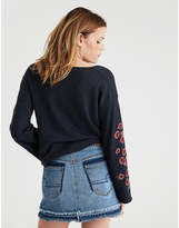 Thumbnail for your product : American Eagle AE Bell Sleeve Crew Neck Sweatshirt