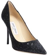 Thumbnail for your product : Jimmy Choo black glitter detail 'Abel' pointed toe pumps