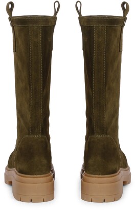 Saint G - Alexandra Suede Pull on Boots - Green