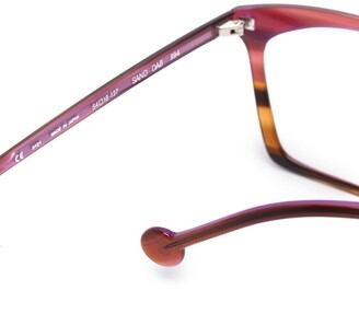L.A. Eyeworks Square-Frame Clear-Lens Glasses