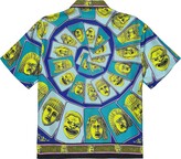 Thumbnail for your product : Versace Children Le Maschere silk twill bowling shirt