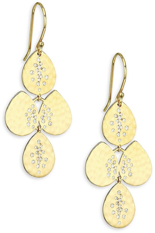 Hammered Gold Disc Earrings | Shop the world's largest collection 