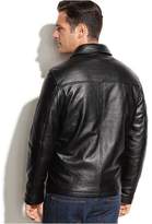 Thumbnail for your product : Izod Genuine Leather Bomber Jacket