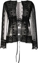 Thumbnail for your product : Gianfranco Ferré Pre-Owned Crochet Sheer Jacket