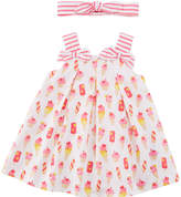 Thumbnail for your product : Mayoral Ice Cream Print Dress w/ Matching Headband, Size 2-12 Months