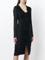 Thumbnail for your product : Gucci Pre-Owned 2000s Pleated Long-Sleeved Midi Dress