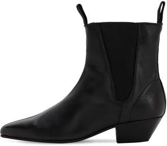 Underground Pointed Leather Boots