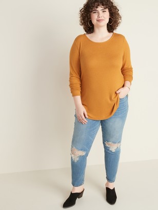 Old Navy Relaxed Plus-Size Plush-Knit Tunic Tee
