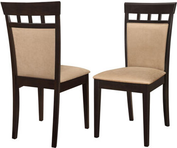 Winston Porter Norise Side Chair in Cappuccino and Tan