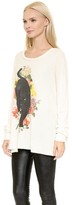 Thumbnail for your product : Wildfox Couture Panther Prowl Long Sleeve Thermal Tee