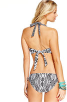 Thumbnail for your product : Raisins Geo-Print D-Cup Halter Bikini Top