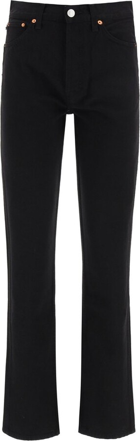 RE/DONE High-Rise Stove Pipe Jeans