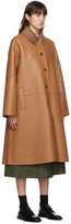 Thumbnail for your product : Loewe Tan Nappa Leather Coat