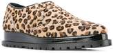 Thumbnail for your product : Sacai leopard print slip-on oxfords