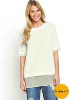 Thumbnail for your product : South Crepe Tunic Chiffon Trim