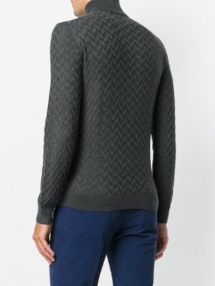 Tagliatore patterned knit sweater