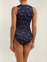 Thumbnail for your product : Racil Fonda Floral-print Bodysuit - Navy Multi