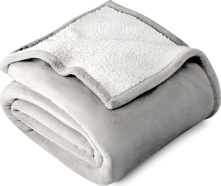 Bare Home Fleece Sherpa Blanket, Twin/Twin Xl