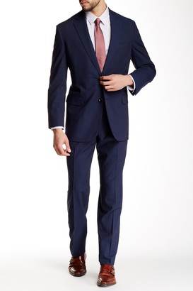 Brooks Brothers Classic Fit Blue Pinstripe Two Button Notch Lapel Suit