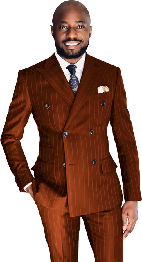 dark orange suit