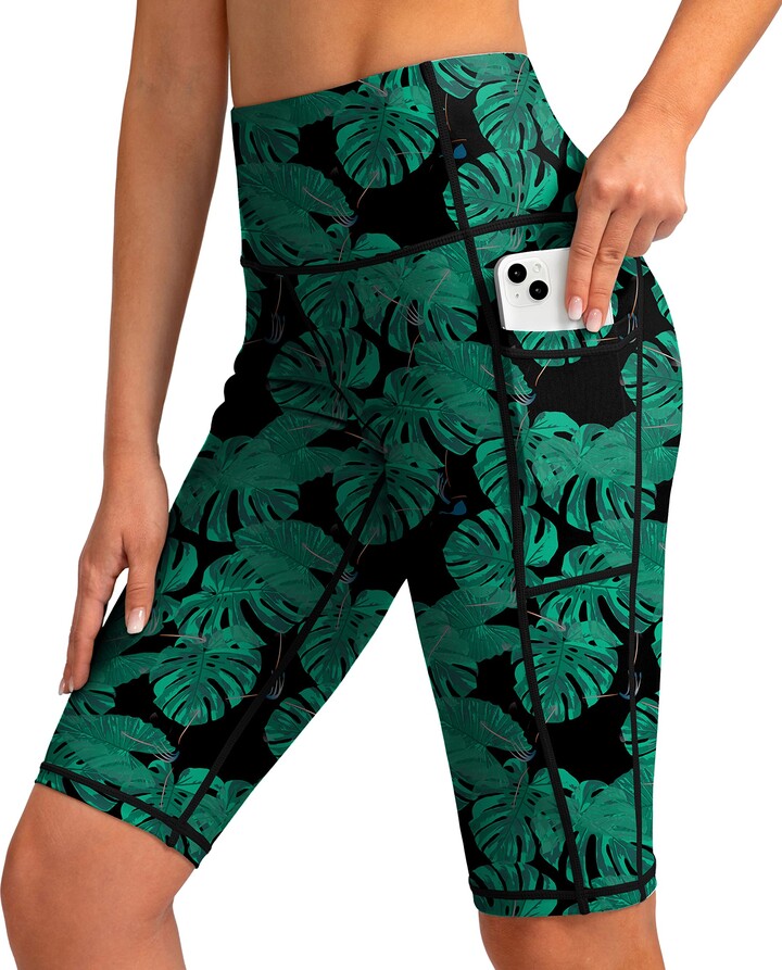 SANTINY Women's High Waisted Swim Shorts with Pockets UPF50+ Long Board