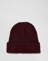 Thumbnail for your product : New Look Beanie In Burgundy Marl