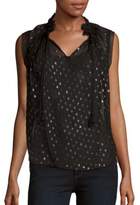 Thumbnail for your product : Rebecca Taylor Dotted Sleeveless Top
