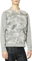 Thumbnail for your product : Valentino Camo-Front Sweatshirt, Gray