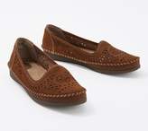 Thumbnail for your product : Earth Origins Leather Cutout Slip-On Shoes - Lark Lindsey