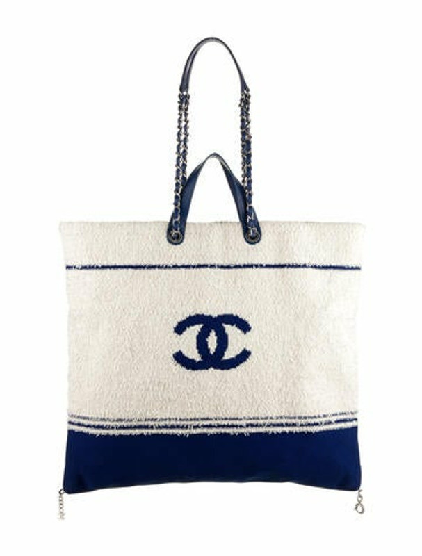 Chanel 2019 Large Deauville Biarritz Venise Tote w/ Tags White - ShopStyle
