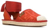 Thumbnail for your product : Fendi FF motif-embroidered espadrilles