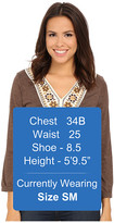 Thumbnail for your product : Roper 9917 Heather Jersey Peasant Top