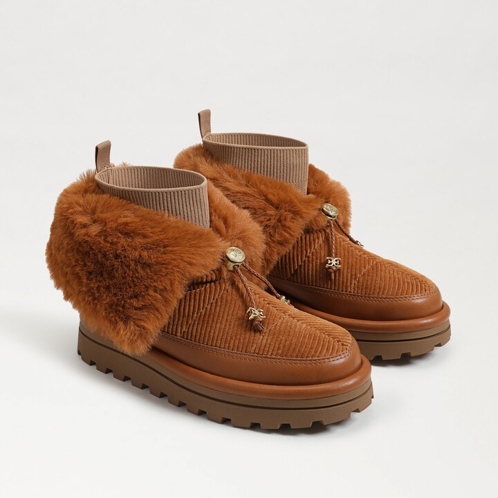Sam Edelman Olin Lug Sole Bootie Harvest Brown - ShopStyle Boots