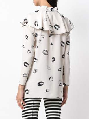 Sonia Rykiel lip print blouse