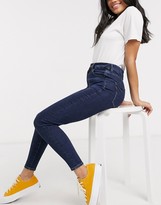 Thumbnail for your product : American Eagle curvy high rise skinny jeggings in dark blue wash