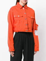 Thumbnail for your product : MSGM cropped denim jacket