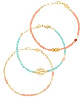 Thumbnail for your product : Anni Lu Wave Chaser 18kt gold-plated bracelet set
