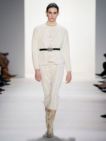 Thumbnail for your product : Brock Collection Pointelle Cable-knit Wool-blend Sweater - Ivory