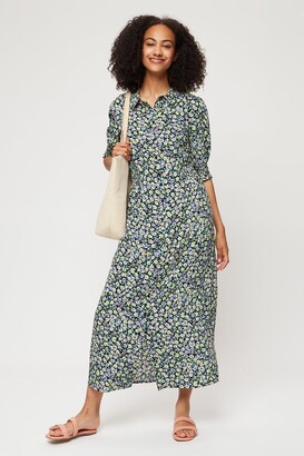 Dorothy Perkins Women's Tall Multi Ditsy Floral Shirt Dress - 8