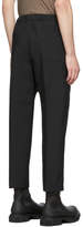 Thumbnail for your product : Oamc Black Cropped Drawcord Trousers
