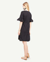 Thumbnail for your product : Ann Taylor Fluted Sleeve Poplin Shirt Dress