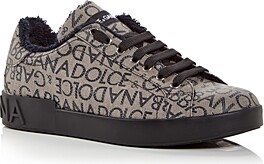 dolce and gabbana logo print sneakers