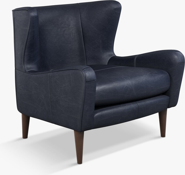 John Lewis + Swoon Keats Wingback Leather Armchair ShopStyle