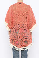 Thumbnail for your product : Judith March Orange Crochet Kimono