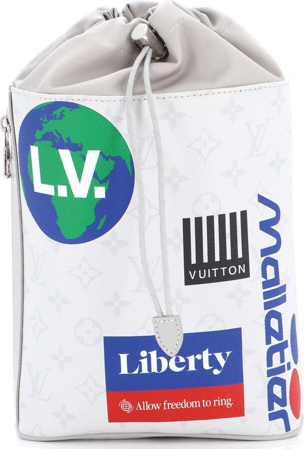 Auth Brand NEW Louis Vuitton Pochette Voyage MM Damier Graphite Pixel  Canvas Bag