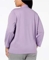 Thumbnail for your product : Alfred Dunner Plus Size Smart Investments Layered-Look Top